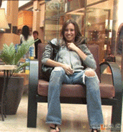 Girl Show Boobs On Public Place [GIF]