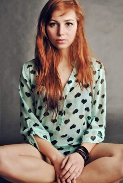 Heart patterned blouse (SFW)