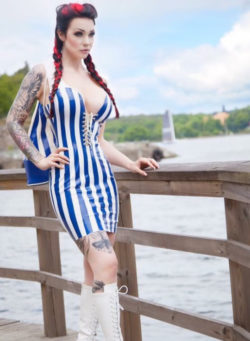 Blue and white stripes