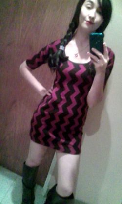Little Red and Black Dress :)