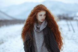 Long Red Curly Hair