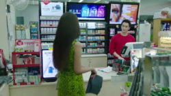 Korean babe banged by store clerk