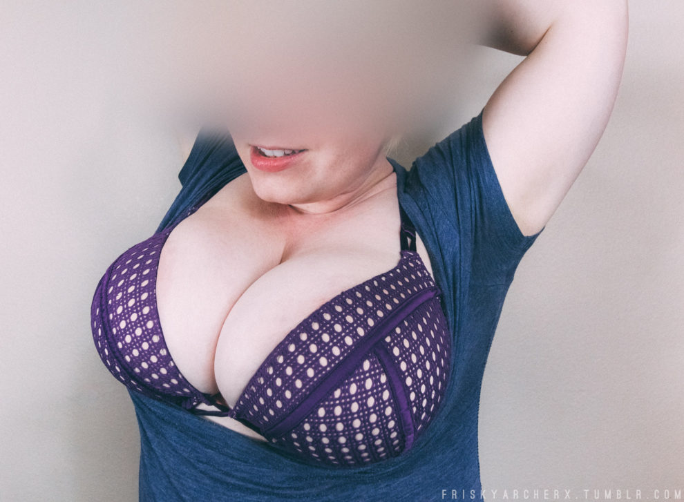 Purple bra / huge tits [my wife]