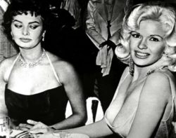 Jayne Mansfield and Sophia Loren