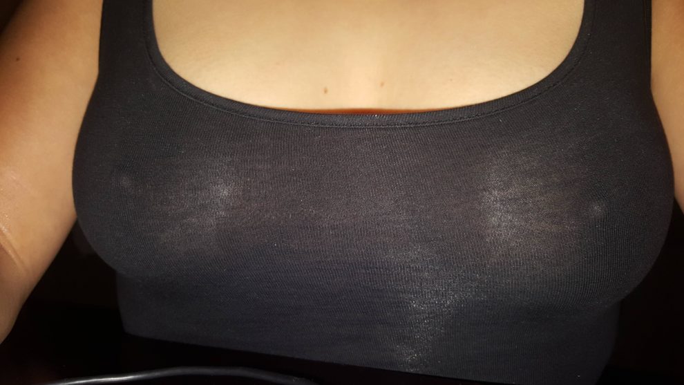Should I go out wearing my shirt with no bra (f)