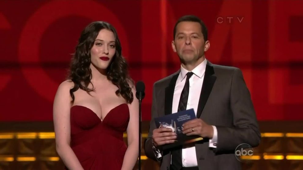 Kat Dennings presenting the shit out of an award