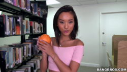 Alina Li getting her vitamins C & D