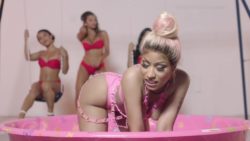 Nicki Minaj in the video for "Rake it Up"