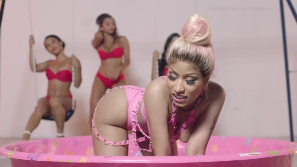 Nicki Minaj in the video for "Rake it Up"