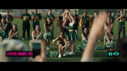 Emily Meade flashing her back plot in Nerve (2016)