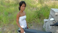 Petite Filipina babe picked up in a field and fucked by foreign tourist