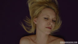 Blonde Czech Woman Performs with Pussy