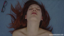Redhead Lady Rubbing Large Lips Pussy