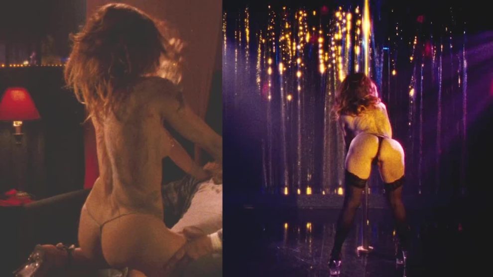 Marisa Tomei lap dancing and pole dancing topless in The Wrestler