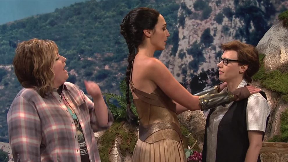 Gal Gadot & Kate McKinnon girl on girl plot on Saturday Night Live