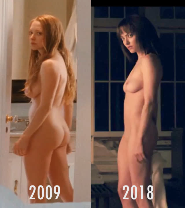 Amanda Seyfried 2009 (Chloe) - 2018 (Anon) Nude Comparison S