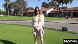 Nadya Nabakova - Driving range pussy flashing