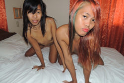 A couple of cock-crazed Filipinas double staff fortunate white man