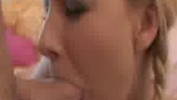 Pigtailed euro stunner deepthroats it so well