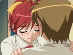 Delightful anime nymphet drilling her sexually excited bf`s large cock