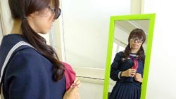 Azusa Misaki in uniform ravaged at school