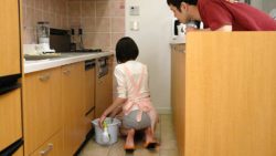 Slender cleaning dame enjoys a great screw session