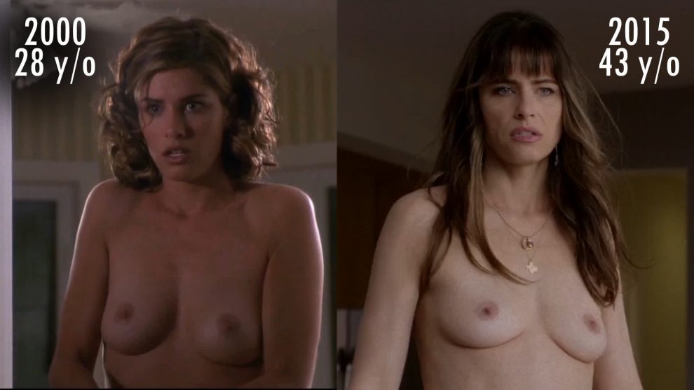 Amanda Peet - The Whole Nine Yards (2000) vs Togetherness (2015) - Nude Comparison