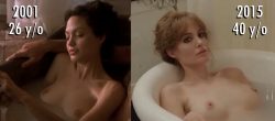 Angelina Jolie - Original Sin (2001) vs By the Sea (2015) - Nude Comparison